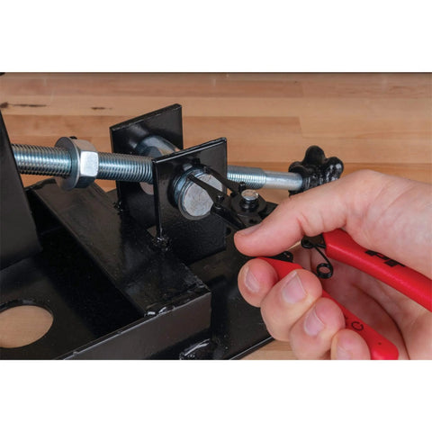 Go To Five Piece Interchangeable Jaw Snap Ring Plier Set With Straight 45 Degree And 90 Degree Angles for precise control in use