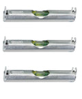 Three Pack Aluminum Line Level 3-3/32 Inch Replacement Part for quick, accurate leveling on DIY projects, tool accessory