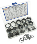 Pro Grade 310-Piece Round Wire C Clip Snap Ring Set, 14 Sizes For Holes 7mm To 30mm, Internal Retaining Rings Kit In Box