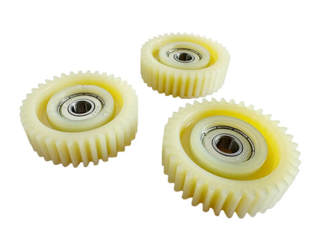 36T Nylon Planetary Gear Clutch Kit For 500W-1000W Left-Outlet E-Bike Hub Motor Replacement Parts, yellow gears