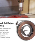 Two Pack Drill Press Return Spring 0.8x10 Double Hook Quill Spring 37mm Outer Diameter for Horizontal and Vertical Bench Drills