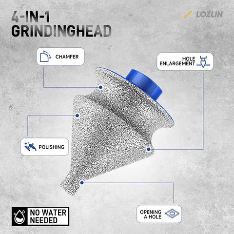 Heavy Duty Four In One Diamond Chamfer Bit For Angle Grinder Slices Through Tile Work Like A Dream With Beveling Grinding Head For Hole Trimming Polishing Granite Marble Ceramic Tools