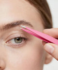 Pink Stainless Steel 4 In 1 Tweezers Set For Women With Precision Slant Pointed And Classic Tips Includes Travel Bag For Brows Facial Hair Splinters Ingrown Hair Removal And Fine Detail Grooming used on eyebrow hair