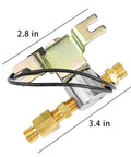 Universal 24 Volt Humidifier Solenoid Valve Assembly Replacement For GeneralAire Humidifiers 1042 Series with dimensions