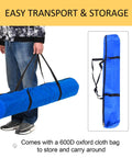 Person holding carry bag for All-In-One Dog Agility Training Kit With Adjustable Poles Jump Run Obedience Set