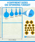 Beefy 3/8 Inch Auto Reset Spinner Target For Centerfire Handguns Up To.44 Magnum Outdoor Steel Target dimensions guide