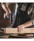 Heavy Duty High Carbon Steel Countersink Drill Bit For Wood And Metal With Adjustable Stop Collar And Quick Change Hex Shank in use on wood.