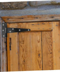 Eight Pack 5 Inch Black Weld On T Shaped Door Hinges Heavy Duty Galvanized Steel For Exterior And Residential Doors on wood gate