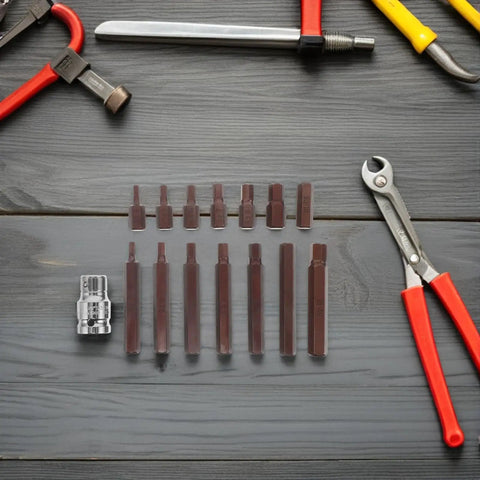 Dope 15-Piece Car Socket Set With H4 To H12 Alloy Mechanic Bits And 1/2 Inch Adapter For Your Garage Engine Work That Hits Tight Fits Without Mashing Fasteners Or Slipping Out.