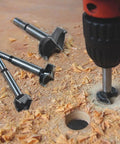 20mm Woodworking Drill Bit With 10mm Hex Shank Plywood And Hardwood Hinge Cutter Tool in action creating smooth cuts