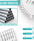 Wire Gauge Measuring Tool And Metal Plate Thickness Gauge Kit With Dual Sided Stainless Steel Gauges for durability and anti-corrosion features