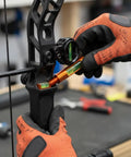 Hand using Two Pack Bow Leveling Kit For Compound Bow Direct Mount Alignment Tools For Nocking Arrow And Sight Setup Aluminum Lightweight