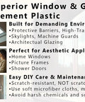 Image showing applications for Clear Polycarbonate Sheet 24 By 24 Inches Three Eighths Inch Thick, Tougher Than Plexiglass.