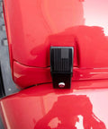 Close-up of Heavy Duty Aluminum Hood Latch Kit With Locking Hood Catch for Jeep Wrangler JK JL Gladiator JT 2007-2025 in use