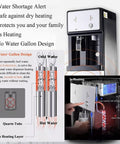 Freestanding Floor Loading Water Cooler With Instant Ice Cold And Piping Hot Settings Smooth Push Button Operation Quick Drip Hydration Fix Game Changer For Home Office Or Kitchen with quartz heating technology.