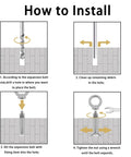 Installation guide for Heavy Duty Shoulder Eye Bolts 304 Stainless Steel For Concrete And Masonry Installations Wall And Ceiling Hooks