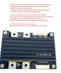 Pro Level 4S Ternary Lithium Battery BMS Protection Board Built Tough With 120a Surge Breaker close-up view showing connections and PCB details.