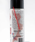 Back view of Your Go To Dry Graphite Film Spray Anticorrosive Lubricant For Metal Surfaces with black cap and red straw attachment.