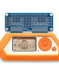Prototyping Board Kit For Flipper Zero Expansion, Blue Breadboard Set Above Flipper Zero Device with Screen and Buttons