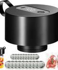 Gurithe Electric Mason Jar Vacuum Sealer With Smart Auto Stop Technology For Fresh Food Storage, cordless design with accessories.