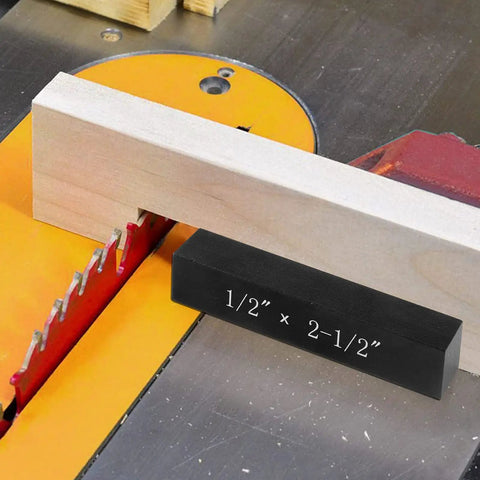 Seven Piece Beefy Aluminum Setup Blocks Height Gauge Set For Router And Table Saw with laser engraved size markings