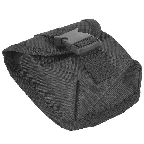 Black Diving Weight Bag For Scuba Gear With Quick Release Buckle Oxford Cloth, Compact For Belts Or Integrated Pockets