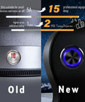 Old vs new 15 Amp Latching Push Button Switch 2 Pack 16mm 12V 24V DC AC IP67 Waterproof Black Shell With Blue LED Angel Eye Light On Off And Wire Socket Heavy Duty in vehicle panel