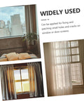 Self Adhesive Window Screen Repair Patches Kit for Holes in Windows and Doors Easy Quick Fix Durable White Patch Kit shown installed