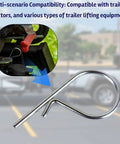Rugged Heavy Duty Trailer Sway Control Clips Zinc Alloy Pins for Travel Trailers RVs and Hitch Accessories shown with close-up inset