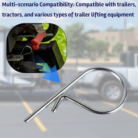 Rugged Heavy Duty Trailer Sway Control Clips Zinc Alloy Pins for Travel Trailers RVs and Hitch Accessories shown with close-up inset