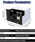 Heavy Duty Three Brush Cable Shield Braid Machine For Automatic Wire Peeling Stripping And Twisting, showing product dimensions and parameters.