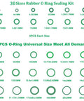 Must Have AC Seal Kit 195Pcs O Ring And Gasket Set For Automotive Air Conditioning Systems with 30 sizes O rings in view