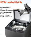 Washer lid lock replacement latch for Maytag/Whirlpool, 2-pack, gray plastic, top-load washer.