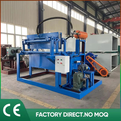 Commercial Paper Tray Machine With Automatic Pulp Molding Egg Carton Former in a factory setting