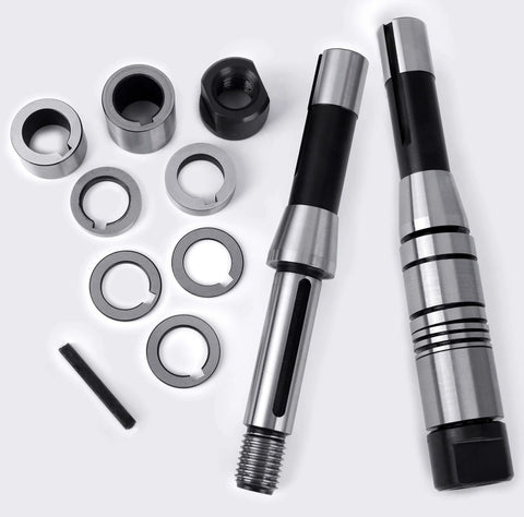 Beefy Gear Cutter Set For Lathe And CNC Mills DP16 Involute With 14.5 Degree Bore 22 R8 Shank Milling Arbor Holder shown.