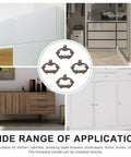 4 pack vintage style metal ring pull handles for jewelry boxes, drawers, cabinets, wardrobes, and home furniture displayed