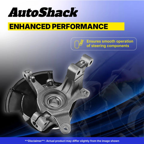 Front Steering Knuckles And Wheel Bearing Hub Assembly Replacement Set For 2006 2011 Civic displayed with enhanced performance text