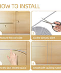 How to install Tough 1/8 Inch Foam Backer Rod 16.4 Foot Gray Epdm Rubber Joint Filler with measuring, cutting, sealing steps.