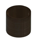 Rock Solid Pro Grade Viton O Rings Pack Of 250 FKM Fluoroelastomer Brown 75D Hardness industrial seals stacked in a cylindrical shape.