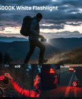 Two Pack Collapsible LED Camping Lanterns USB-C Rechargeable And Battery Powered 2-In-1 Emergency Light in use outdoors