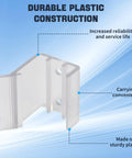 Two Pack RV Sliding Mirrored Door Latch Replacement Hardware For RV Motorhomes And Campers, showing durable PVC construction detail