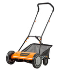 Push Reel Lawn Mower With An 18 Inch Deck And 5 Blades For A Clean Scissor Like Cut Designed For Small Lawns 9 Cutting Positions