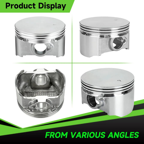 70mm Flat Top Piston And 0.550 Ring Kit For Predator 212cc 224cc And GX160 GX200 6.5HP Engines Boost Power For Mini Bikes And Go Karts