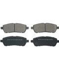 EC1454 Ceramic Front Disc Brake Pad Set For Ford Fiesta Daily Driver Quality front and back view