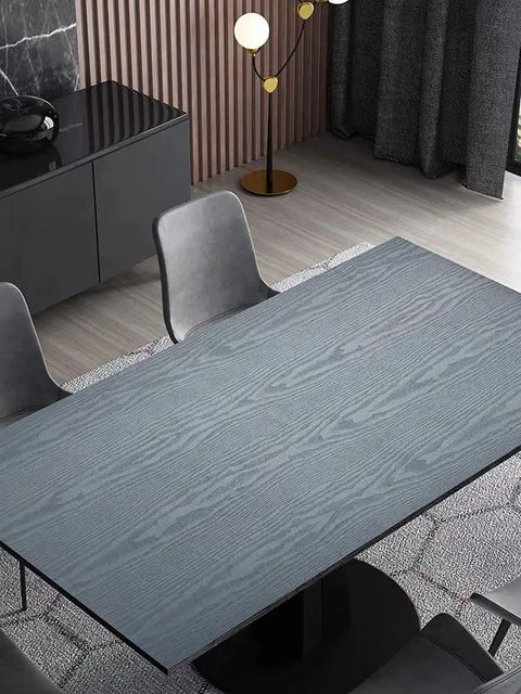 Peel And Stick Black Wood Grain Wallpaper For Counters And Cabinets on table, self adhesive removable wall covering display