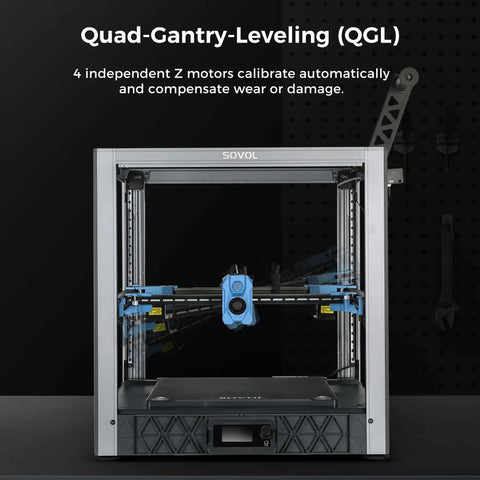 Voron 2.4 Inspired Open Source Core XY 3D Printer with Beast Mode 700mm/s, showcasing quad Z motors and auto-leveling feature.