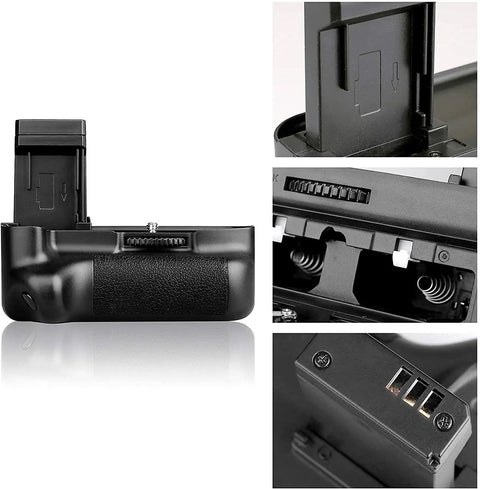 Battery Grip Kit For Canon EOS Rebel T3 T5 T6 1100D 1200D 1300D Digital Cameras with Vertical Grip and battery compartment detail