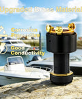 Marine Ignition Switch With 2 Keys 12V 10A 3 Position Waterproof Universal Keyed Switch on dock with boats