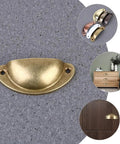 Vintage Wardrobe Handles And Drawer Pulls Antique Brass Half Moon Cabinet Hardware For Furniture Drawers And Doors, image collage