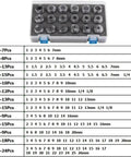 Premium ER Collet Set For Precision Machining With A Grade Accuracy Of 0.015mm And Tight Clamping Stability, detailed collet sizes and set, 18 pieces.